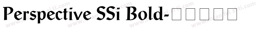 Perspective SSi Bold字体转换